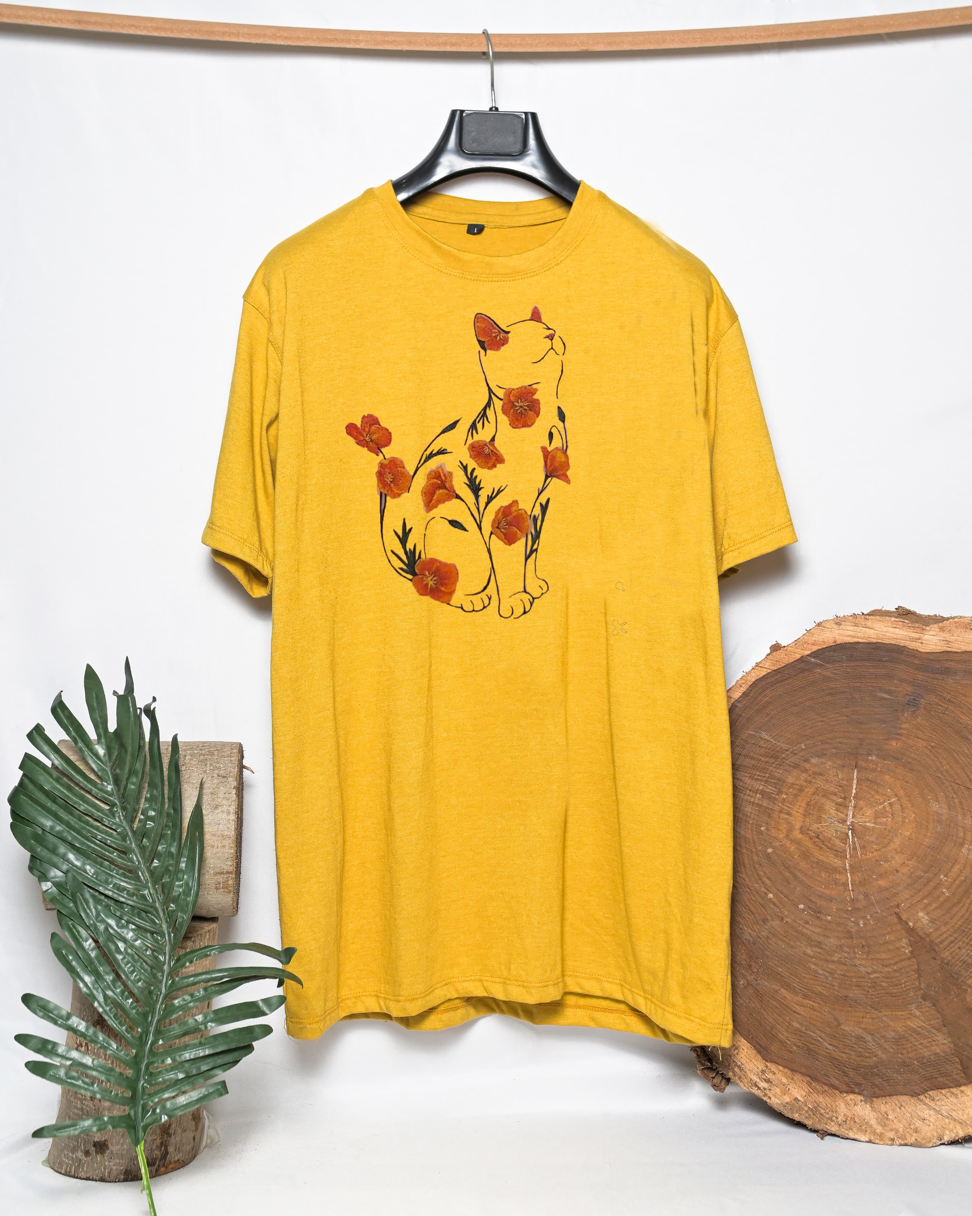 Y-Flower Cat T-Shirt